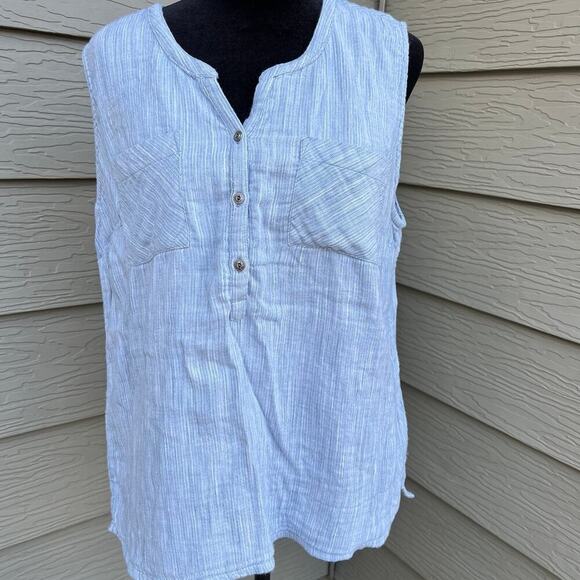 KUHL sleeveless top, blue, women's size L - Picture 1 of 10
